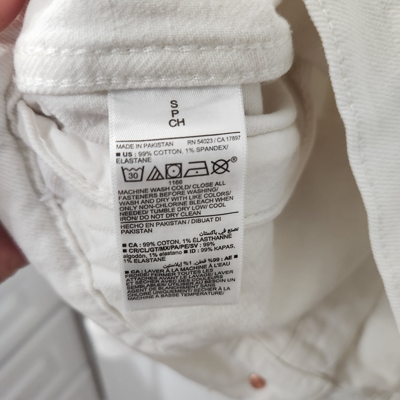 NWOT Old Navy Women's Cropped Trucker Jacket, Color: Off-White, Size: S - Picture 6 of 7